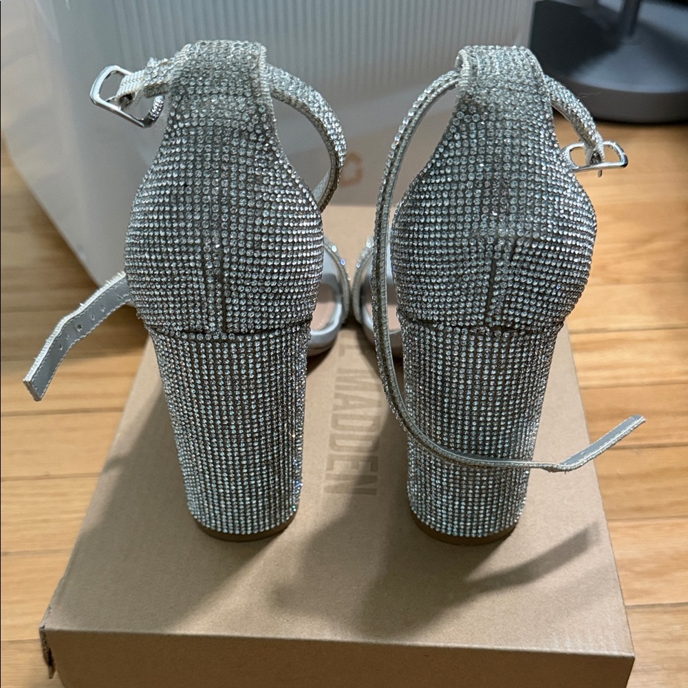 Steve Madden Rhinestone Heels - Picture 3 of 7